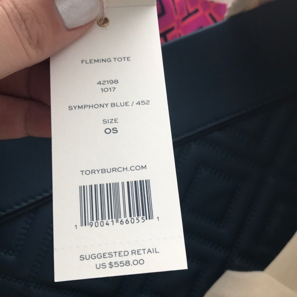 🎉HP🎉NWT Tory Burch Medium Fleming Tote w/dustbag - Picture 5 of 8